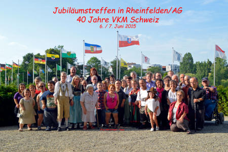 Gruppenfoto 40 Jahre VKM Schweiz - Juni 2015 - (Bild ist Copyrigth geschützt!)